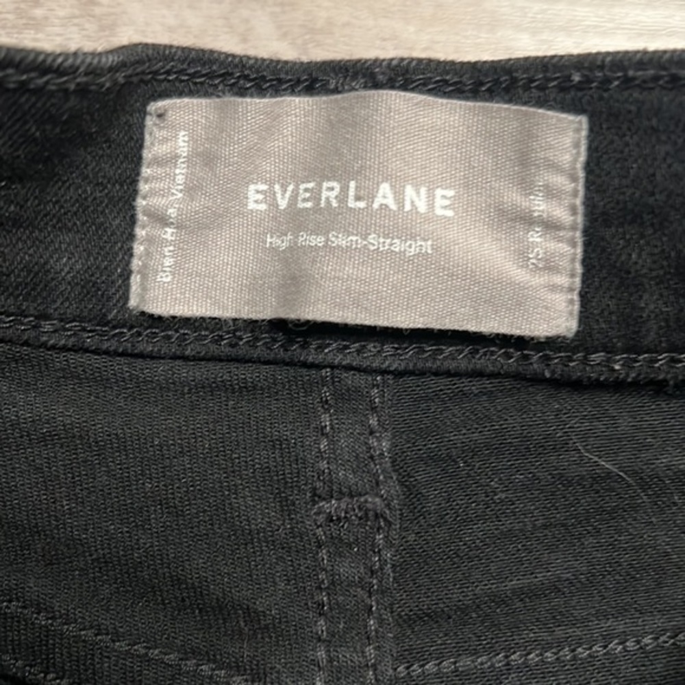Everlane High Rise Slim Straight, size 25 - Picture 6 of 6